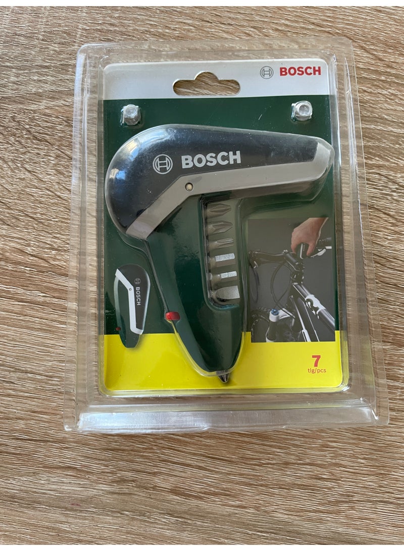 Bosch Pocket Screwdriver Set (Green, 7-Pieces) - Image 1